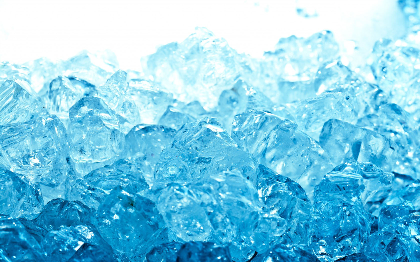 Stack of Blue Ice Cubes Wallpaper